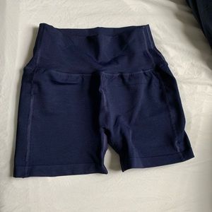 Alphalete Revival R6 Shorts in Navy. Size Medium.